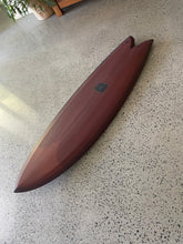 Load image into Gallery viewer, SJS Custom 5'10 Hip Fish performance surfboard handcrafted by Scotty James on the Gold Coast, Australia – deck detail
