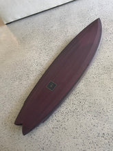 Load image into Gallery viewer, SJS Custom Rocket model performance surfboard handcrafted by Scotty James on the Gold Coast, Australia - deck detail

