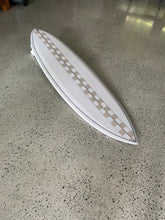 Load image into Gallery viewer, SJS Custom Private Jet performance surfboard – handcrafted by Scotty James – Gold Coast, Australia - checkerboard design feature
